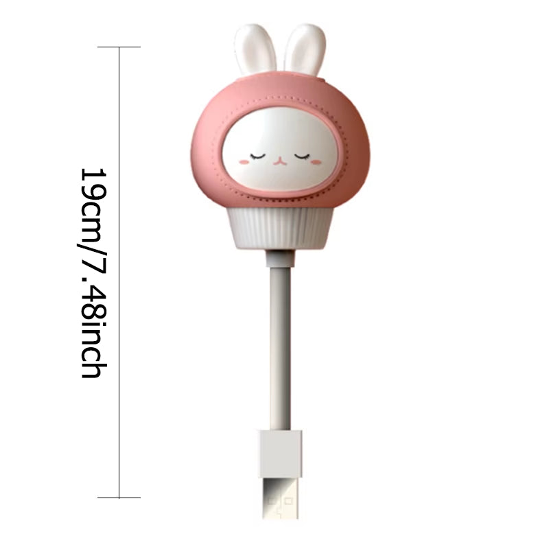 USB Cartoon Cute Night Light with Remote Control Babies Bedroom Decorative Feeding Light Bedside Tabe Lamp Xmas Gifts for Kids